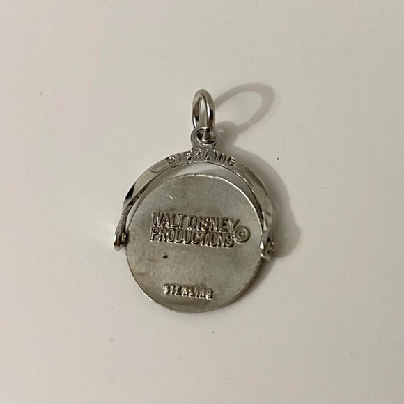 Vtg Sterling Silver Disney World Souvenir Flip Spinner Bracelet Charm - Picture 6 of 10